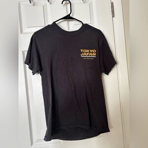 Black T-Shirt with Tokyo Japan Graphic